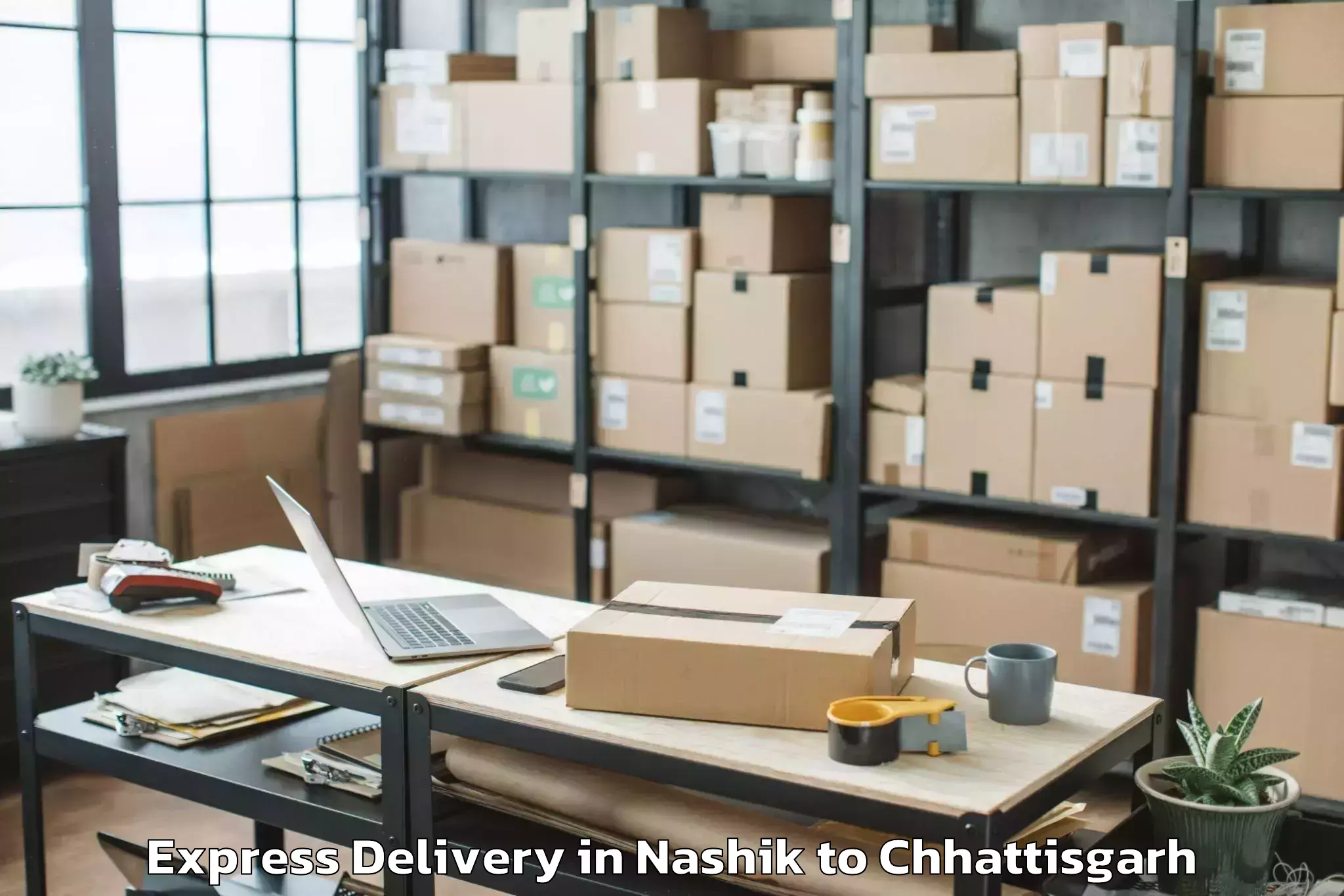 Get Nashik to Dabhra Express Delivery